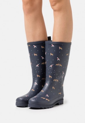 Cizme Dama Anna Field Wellies Albastri Inchis | 42360-EUNM