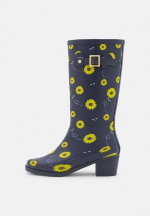 Cizme Dama Anna Field Wellies Albastri Inchis | 84697-BGHZ