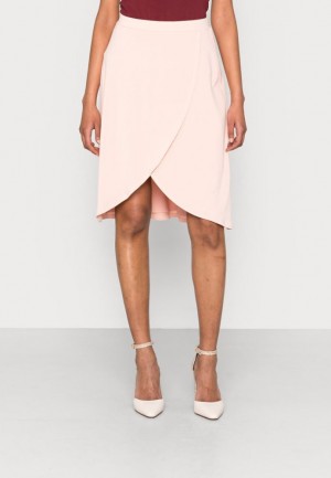 Fusta Dama Anna Field A Line Skirt Roz Deschis | 62814-VORJ