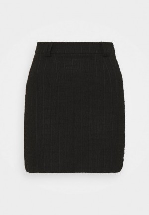 Fusta Dama Anna Field Mini Skirt With Belt Loop Pencil Skirt Negrii | 90386-CPIT