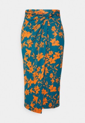 Fusta Dama Anna Field Pencil Skirt Albastri | 60239-MLEU