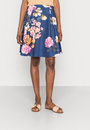 Fusta Dama Anna Field Plisat Skirt Albastri Inchis | 67423-INHW