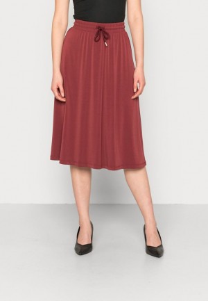 Fusta Dama Anna Field Plisat Skirt Rosii Inchis | 83967-HOAR