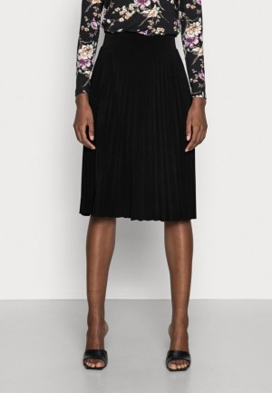 Fusta Dama Anna Field Plisse A Line Mini Skirt A Line Skirt Negrii | 30615-VHEO