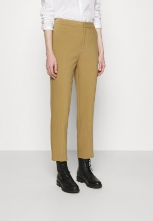 Pantaloni Dama Anna Field Basic Business Pant Slim Leg Trousers Maro | 01562-FAZG