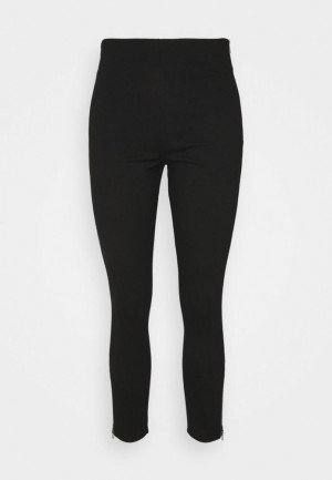 Pantaloni Dama Anna Field Punto Business Legging With Zip Hem Leggings Trousers Negrii | 50842-YRGH