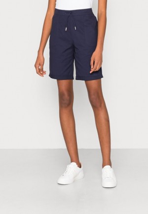 Pantaloni Dama Anna Field Shorts Albastri Inchis | 93802-ESFQ