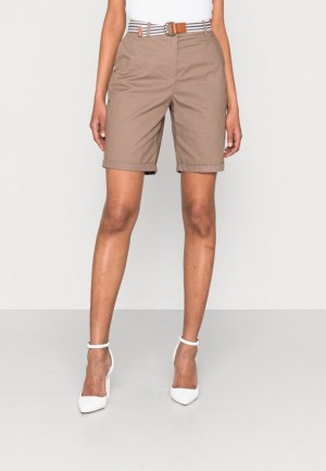 Pantaloni Dama Anna Field Shorts Gri Maro | 90753-JIEY