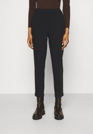 Pantaloni Dama Anna Field Smart Jogger Trousers Negrii | 10854-OHZK