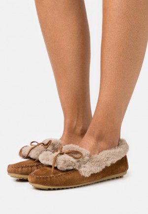 Pantofi Joase Dama Anna Field Confort Piele Slippers Maro | 25749-KNGP