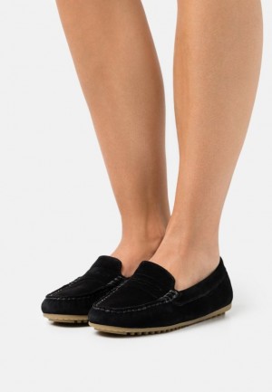 Pantofi Joase Dama Anna Field Confort Piele Slippers Negrii | 91732-VYNI