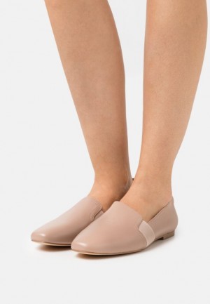 Pantofi Joase Dama Anna Field Confort Piele Slip Ons Bej | 74651-JVLA