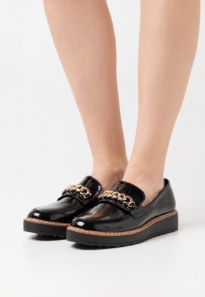 Pantofi Joase Dama Anna Field Confort Slip Ons Negrii | 43706-OEUG