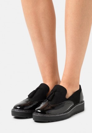 Pantofi Joase Dama Anna Field Confort Slip Ons Negrii | 80475-AIHF