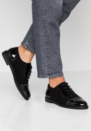Pantofi Joase Dama Anna Field Dantela Ups Negrii | 24170-IYMX