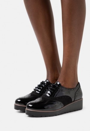 Pantofi Joase Dama Anna Field Dantela Ups Negrii | 87034-UMRA