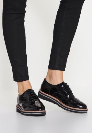 Pantofi Joase Dama Anna Field Dantela Ups Negrii | 86591-IKVL