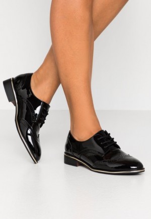Pantofi Joase Dama Anna Field Dantela Ups Negrii | 61803-BUOQ