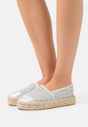 Pantofi Joase Dama Anna Field Espadrilles Argintii | 42830-OLSE