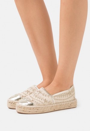 Pantofi Joase Dama Anna Field Espadrilles Aurii | 81905-PYBV