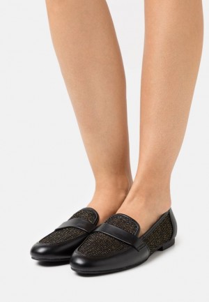 Pantofi Joase Dama Anna Field Slip Ons Negrii | 65317-PUFO