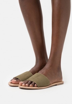 Papuci Dama Anna Field 2 Pack Mules Kaki | 26319-AYOJ