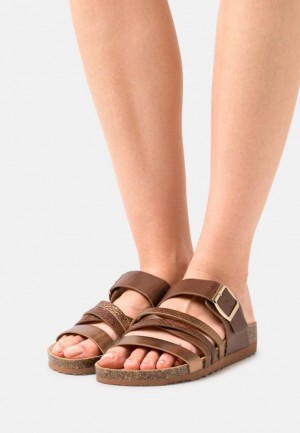 Papuci Dama Anna Field Mules Maro | 62985-GYHW
