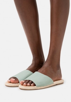 Papuci Dama Anna Field Mules Verde Menta | 98643-HPQF