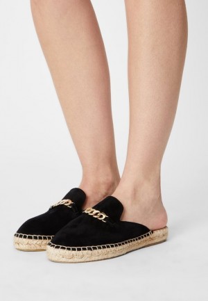 Papuci Dama Anna Field Piele Mules Negrii | 50923-FWKU