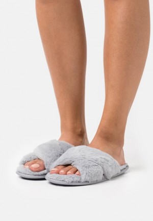 Papuci Dama Anna Field Slippers Gri | 34072-NHOB