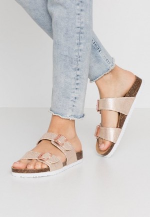 Papuci Dama Anna Field Slippers Roz Aurii | 48935-TVKL