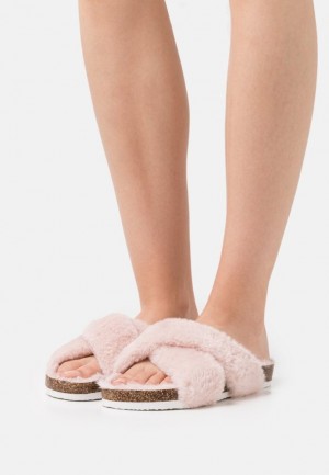 Papuci Dama Anna Field Slippers Roz Deschis | 01957-HXYQ