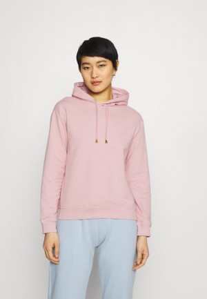 Pulover Dama Anna Field Basic Loose Hoodie With Trim Hoodie Roz | 06129-XGTH
