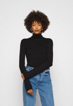 Pulover Dama Anna Field Basic Turtle Neck Jumper Negrii | 41539-EOJM