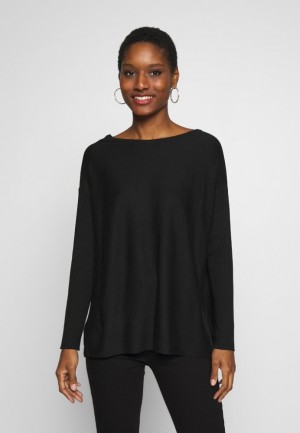 Pulover Dama Anna Field Batwing Jumper Boatneck Jumper Negrii | 74862-WDZS