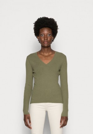 Pulover Dama Anna Field Jumper Kaki | 34197-HDLT