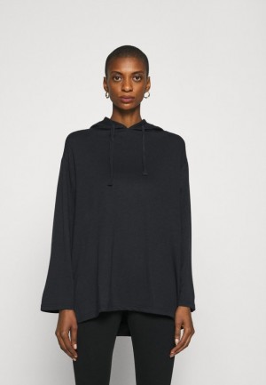 Pulover Dama Anna Field Largi Sleeve Long Hoodie Usori Negrii | 21948-ARKY
