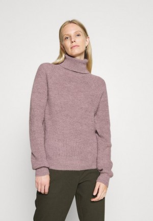 Pulover Dama Anna Field Lână Blend Turtleneck Jumper Violet | 53278-RYMB