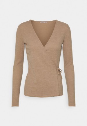 Pulover Dama Anna Field Long Sleeved Top Bej | 73910-EMRW