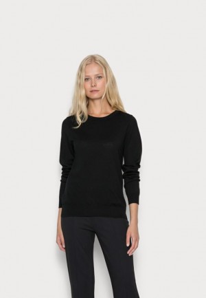 Pulover Dama Anna Field Merino Lână Jumper Jumper Negrii | 34298-JCFE