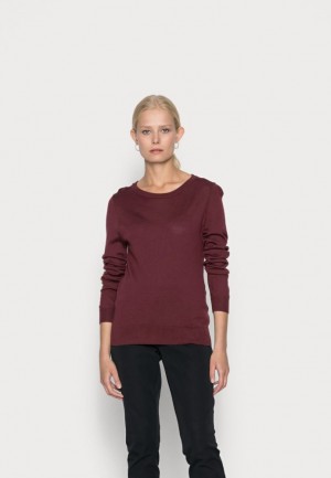 Pulover Dama Anna Field Merino Lână Jumper Jumper Visinii | 67458-KBEA