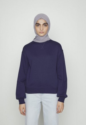 Pulover Dama Anna Field Sweatshirt Albastri Inchis | 09315-FYJL