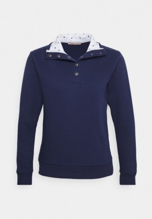 Pulover Dama Anna Field Sweatshirt Albastri Inchis | 96584-TOYJ