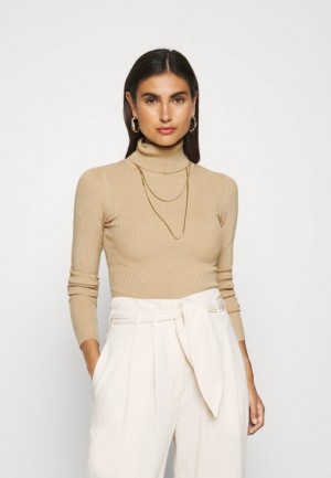 Pulover Dama Anna Field Turtle Neck Jumper Maro | 43167-LICA