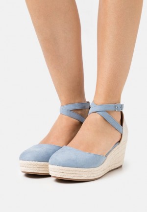 Pumps Dama Anna Field Confort Platforma Heels Albastri Deschis | 57681-HRJX