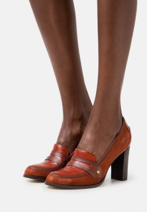 Pumps Dama Anna Field Piele Clasici Heels Maro | 50289-MRPS