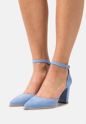 Pumps Dama Anna Field Piele Clasici Heels Albastri Deschis | 47936-XUTE