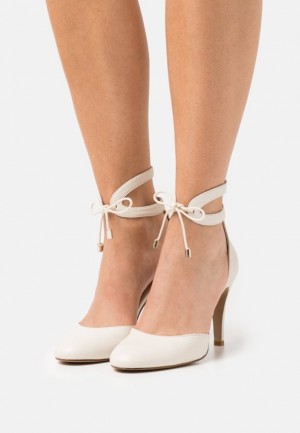 Pumps Dama Anna Field Piele Clasici Heels Albi | 94371-MHGC