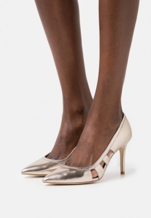 Pumps Dama Anna Field Piele Clasici Heels Aurii | 08173-SIKZ