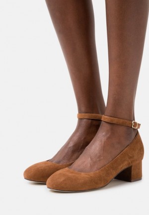 Pumps Dama Anna Field Piele Clasici Heels Maro | 97526-OMFD